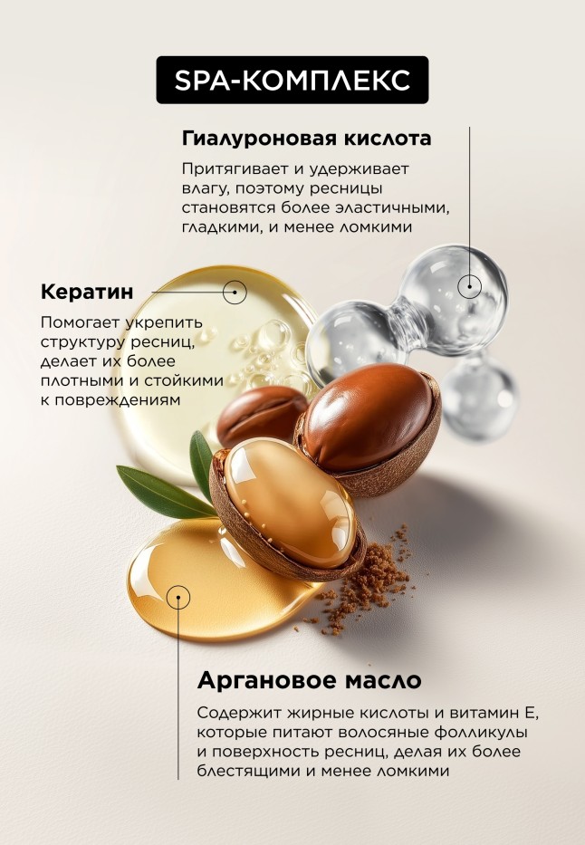 Инструкция Гиалуроновая объемная тушь для ресниц Hyaluronic Makeup