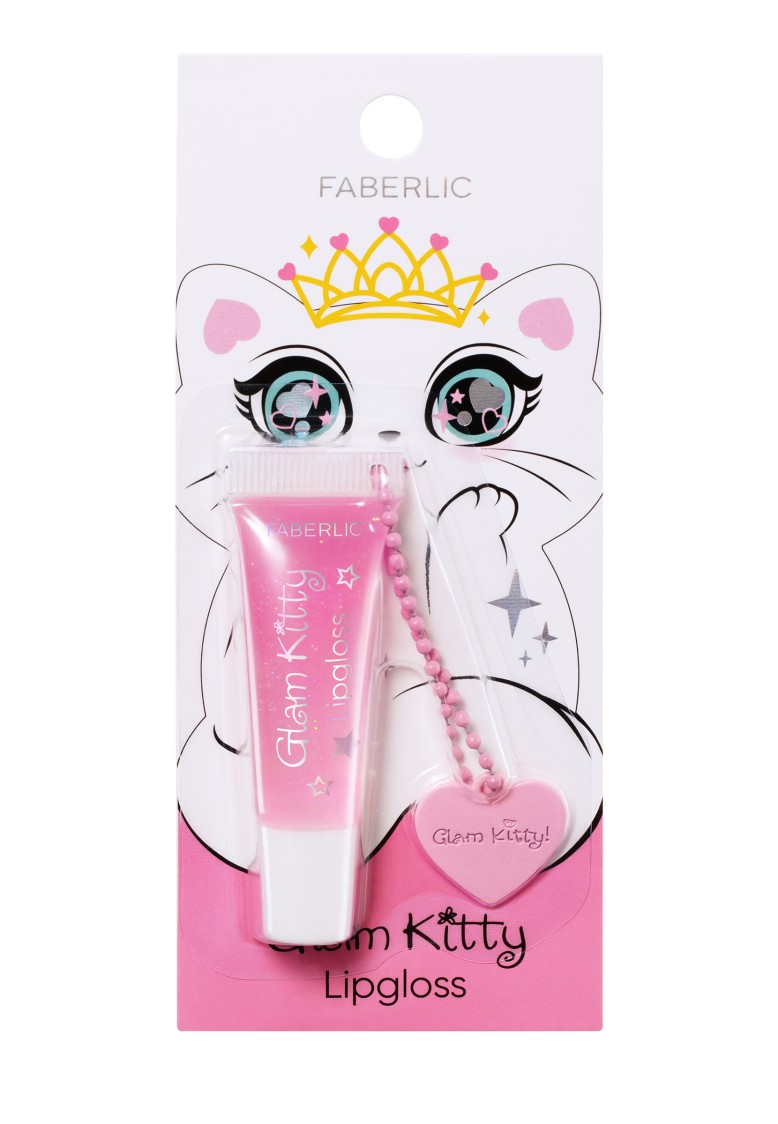 Фаберлик Мерцающий детский блеск для губ Glam Kitty