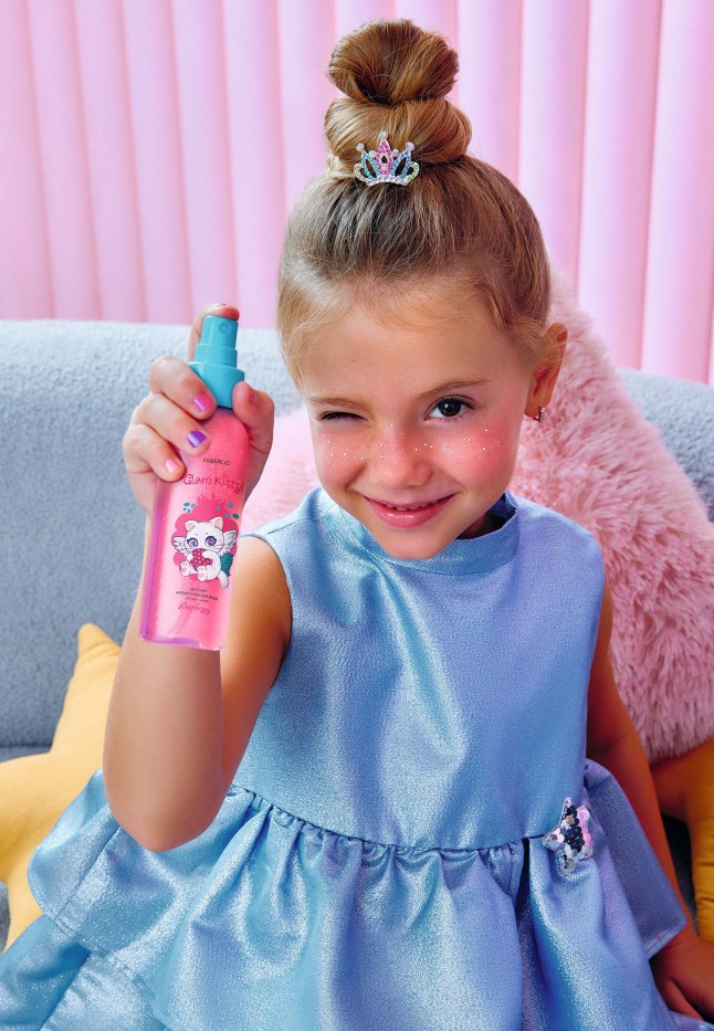 Купить Детская ароматическая вода для тела и волос Glam Kitty