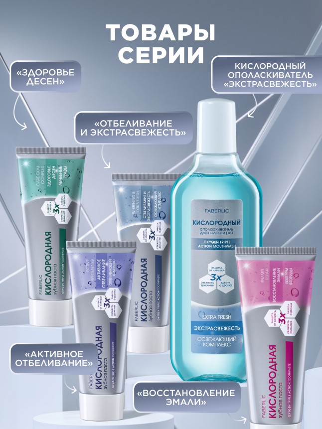 Состав Кислородный ополаскиватель для полости рта «Экстраcвежесть»