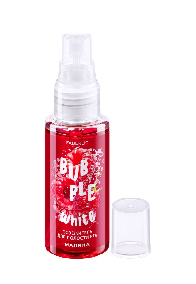 Освежитель для полости рта с малиной Bubble White