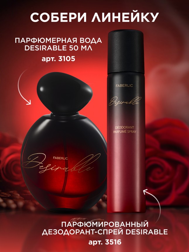 Инструкция Парфюмированный дезодорант Desirable