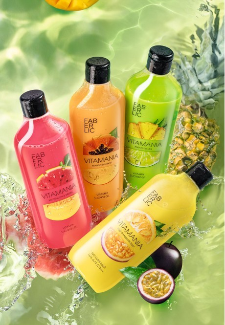 Купить Витаминный гель для душа «Манго и папайя» Vitamania