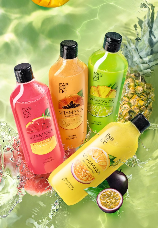 Купить Витаминный гель для душа «Ананас и лайм» Vitamania