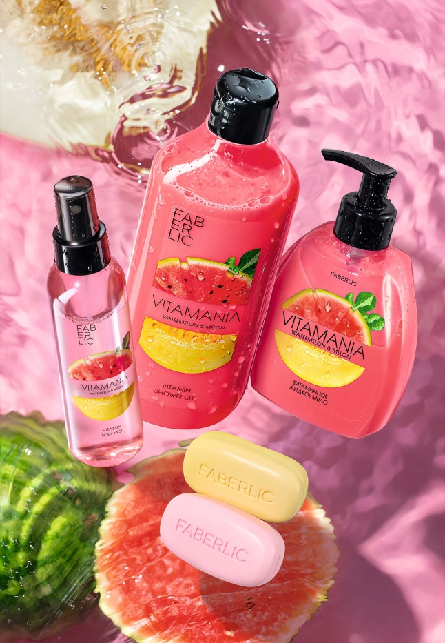 Купить Витаминное жидкое мыло для рук «Арбуз и дыня» Vitamania