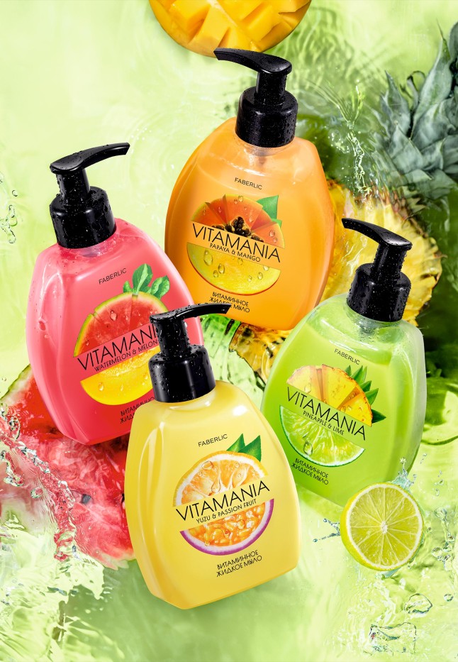 Заказать Витаминное жидкое мыло для рук «Арбуз и дыня» Vitamania