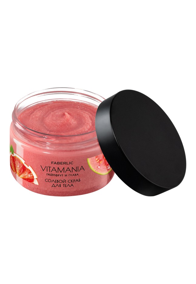 Купить Солевой скраб для тела «Грейпфрут и гуава» Vitamania