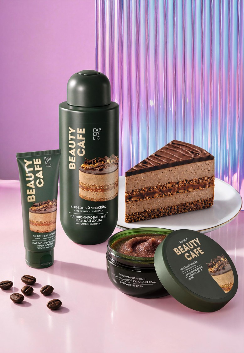 Купить Парфюмированный гель для душа «Кофейный чизкейк» Beauty Cafe