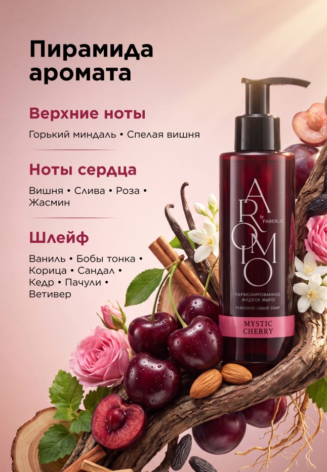 Фаберлик Парфюмированное жидкое мыло Mystic Cherry
