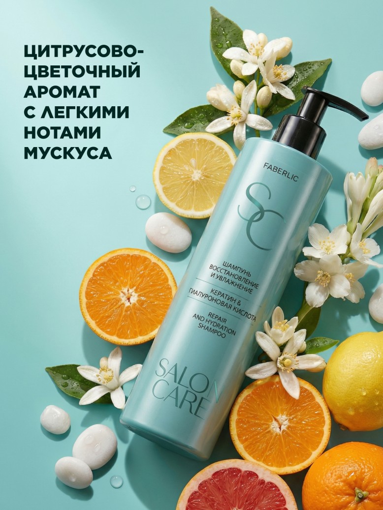Фото Шампунь «Восстановление и увлажнение» Salon Care