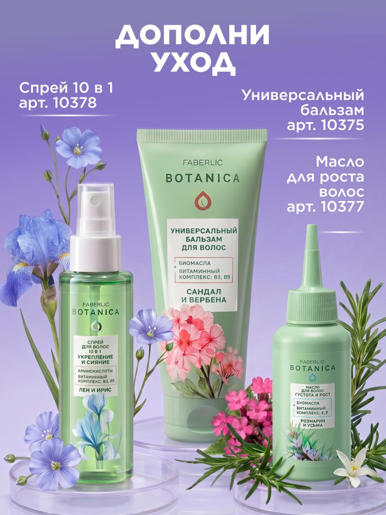 Состав Шампунь «Укрепление и увлажнение» Botanica