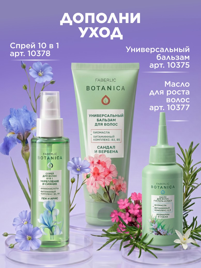 Состав Шампунь «Сила и объем» Botanica