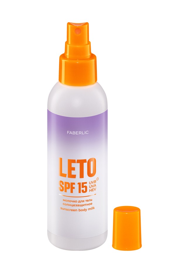 Купить Солнцезащитное молочко для тела SPF 15 Leto
