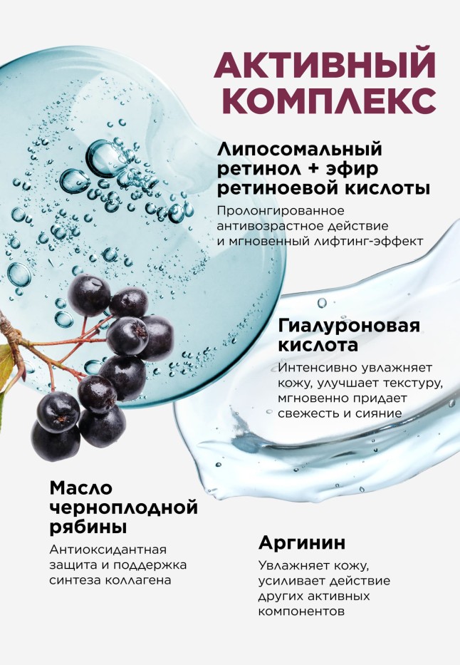 Фаберлик Очищающее молочко для всех типов кожи Retinol 24/7