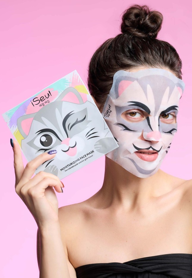 Купить Увлажняющая маска для лица «Кошечка» iSeul