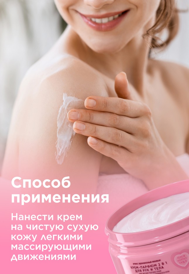 Состав Крем-парфюм 2 в 1 для рук и тела Fleur Hypnotique
