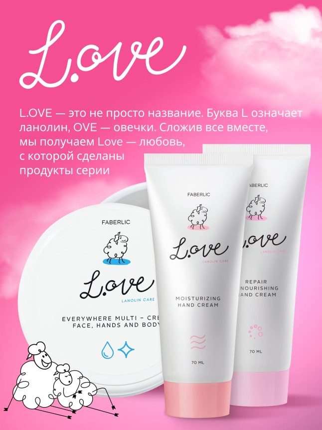 Состав Крем для рук «Питание и восстановление» L.OVE