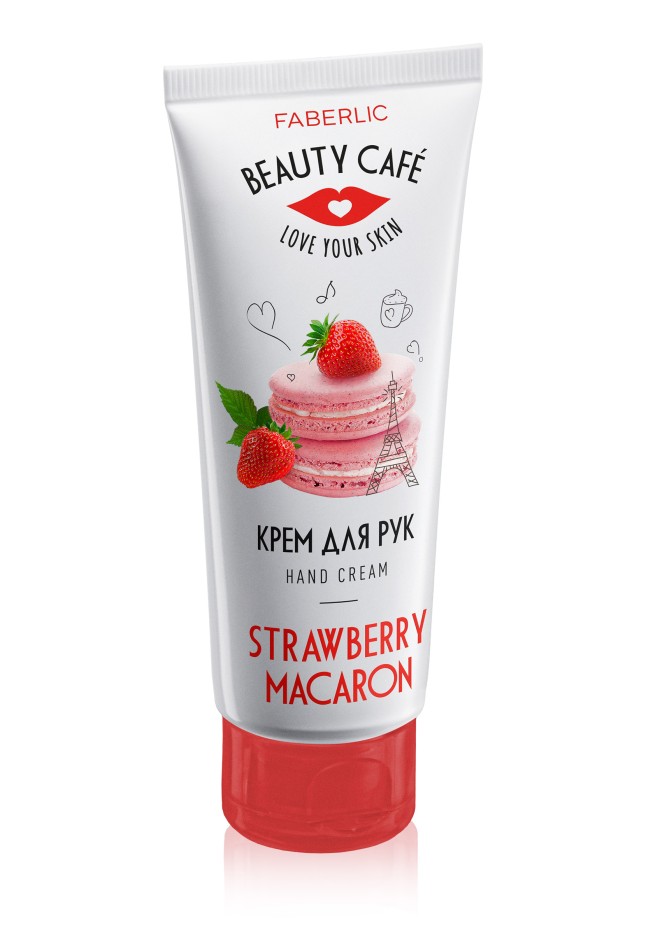 Инструкция Питательный крем для рук «Клубничный макарун» Beauty Cafe