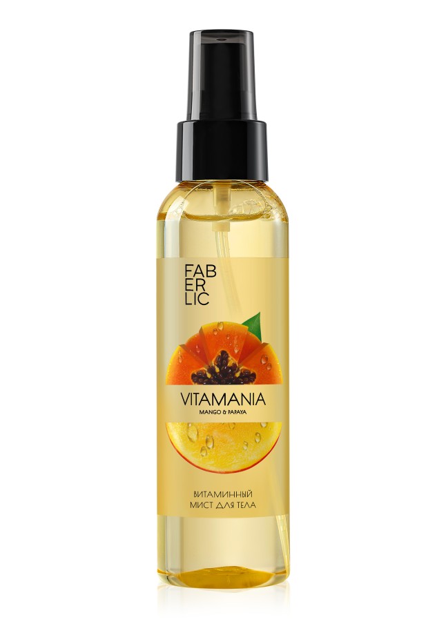 Состав Витаминный мист для тела Манго и папайя серии Vitamania