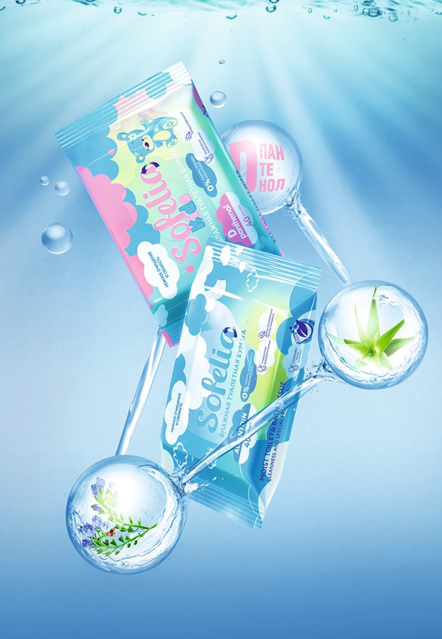 Купить Влажная туалетная бумага детская 0+ с Д-пантенолом и алоэ вера