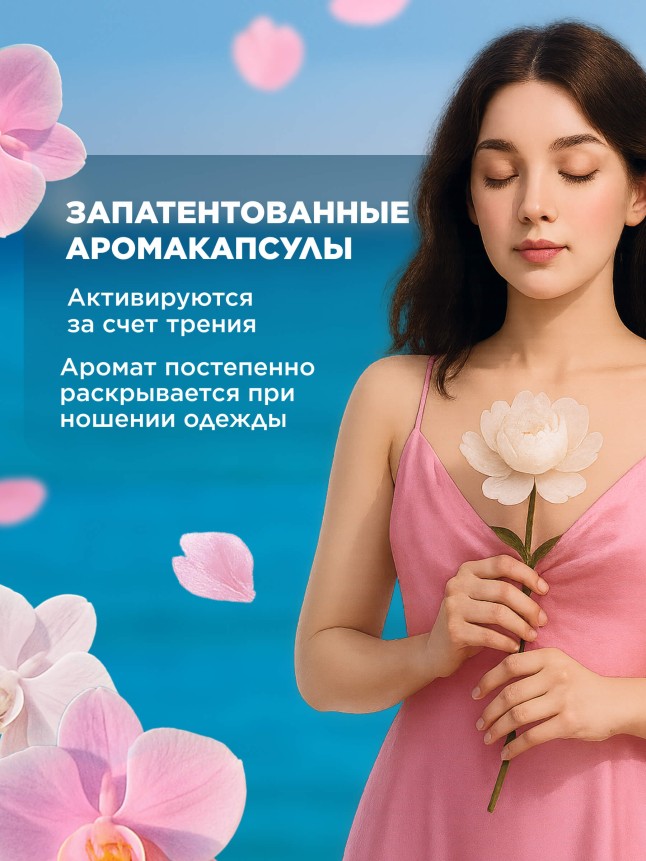 Фото Ультракондиционер для белья 3 в 1 с аромакапсулами «Благородная орхидея»