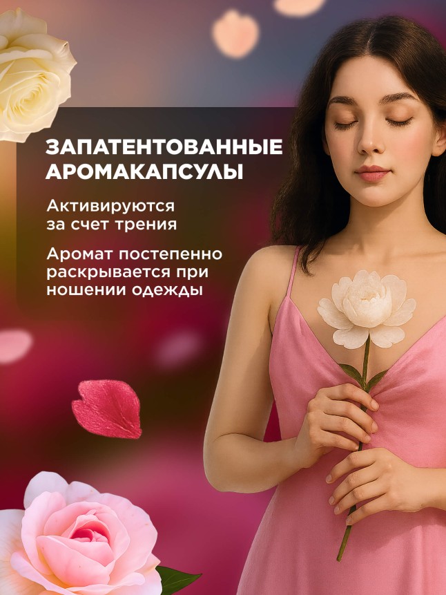 Фото Ультракондиционер для белья Ароматерапия 3 в 1 «Розовый бархат»