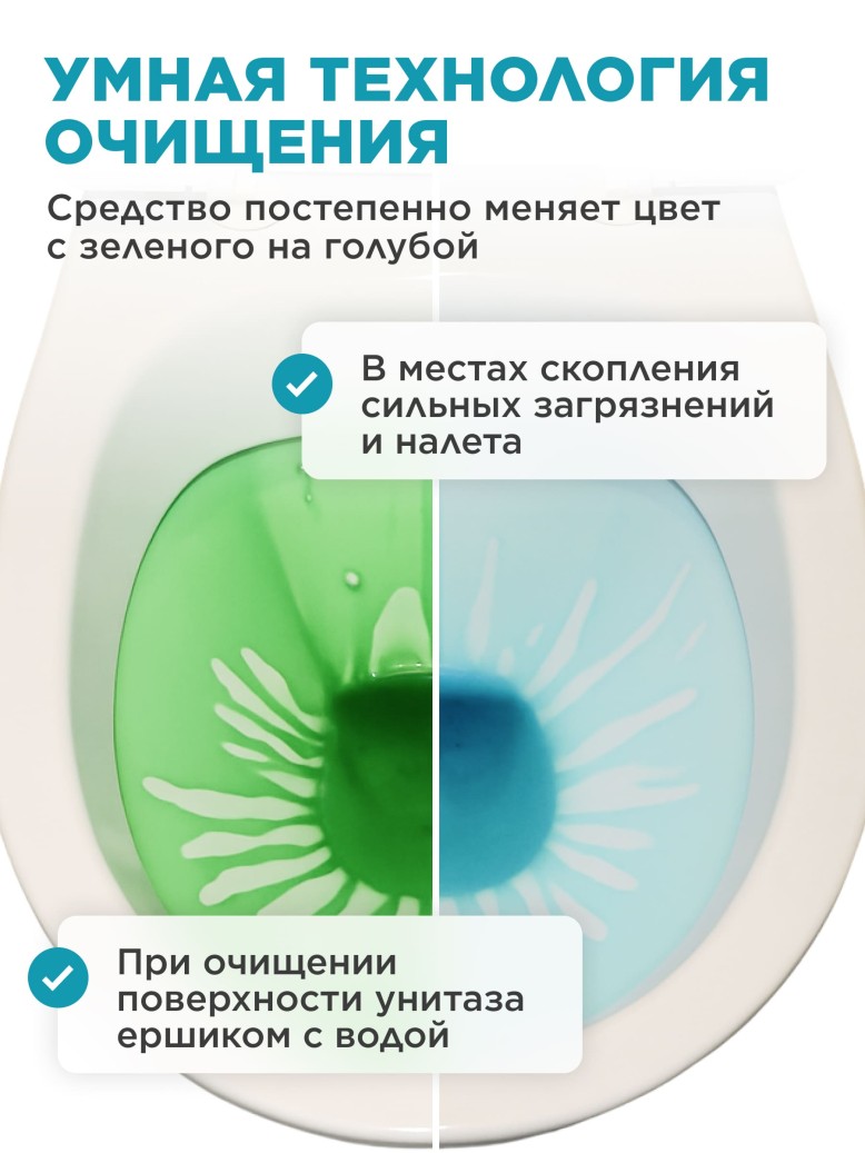 Заказать Смарт-гель для очищения туалета «Морская свежесть»