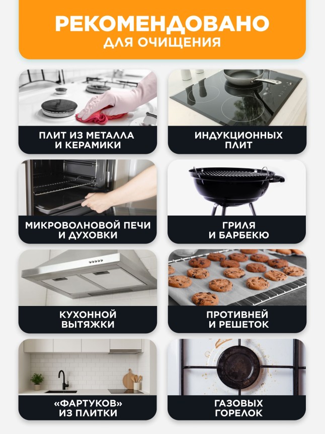 Фото Чистящее средство для кухни «Антижир» Grizzly