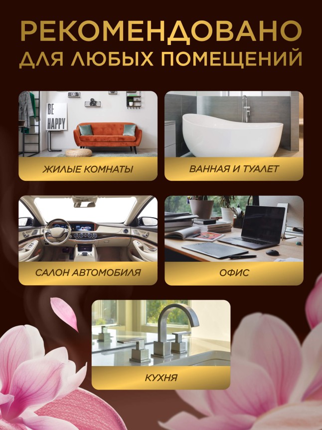 Парфюмированный интерьерный спрей «Кашемир и магнолия»