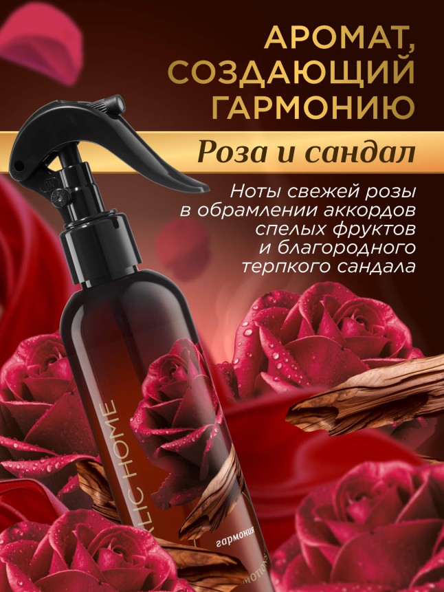 Фаберлик Парфюмированный интерьерный спрей «Роза и сандал»