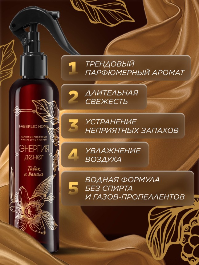 Фото Парфюмированный интерьерный спрей «Энергия денег»