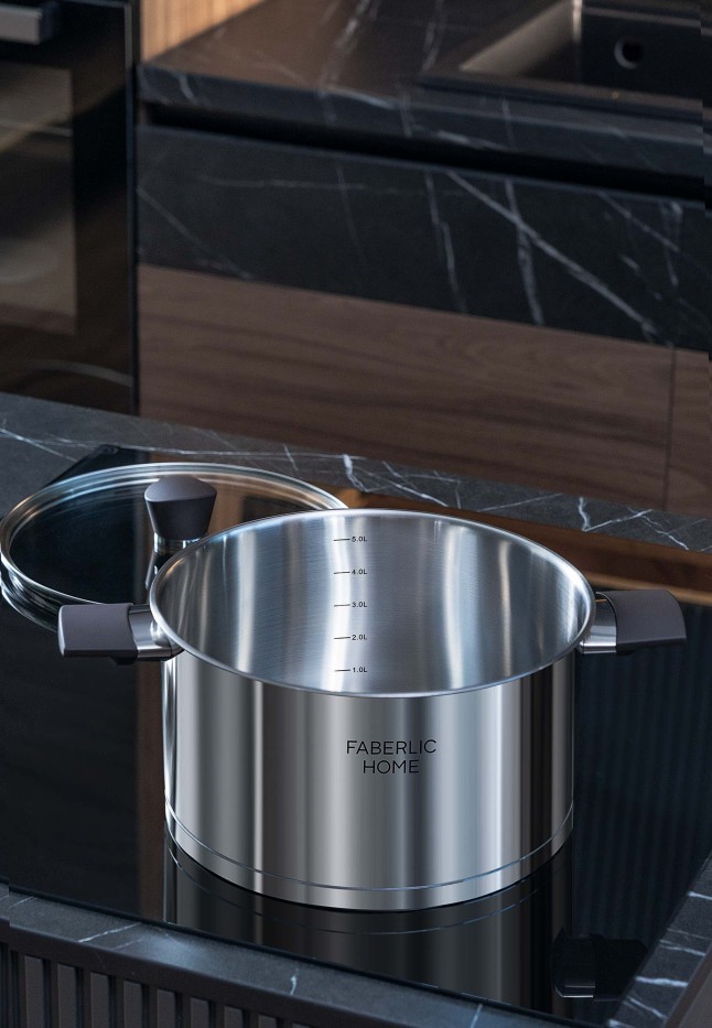 Купить Кастрюля из нержавеющей стали 5,8 л Premium