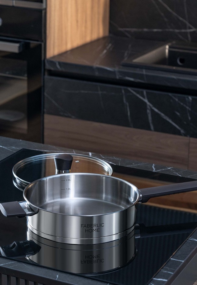 Купить Глубокая сковорода из нержавеющей стали Premium