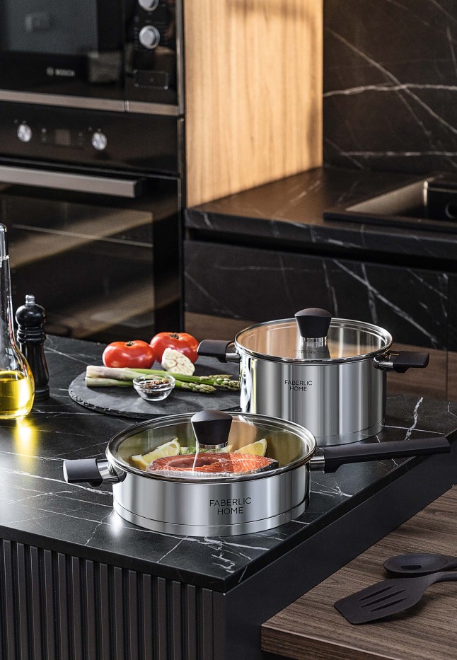 Заказать Глубокая сковорода из нержавеющей стали Premium