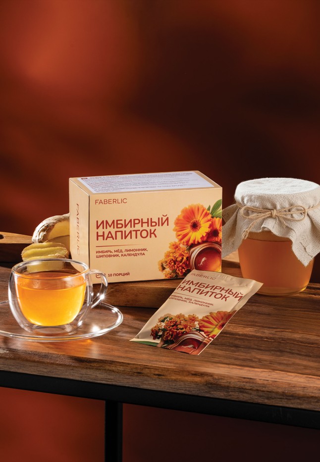 Заказать Имбирный напиток с медом, лимонником и шиповником