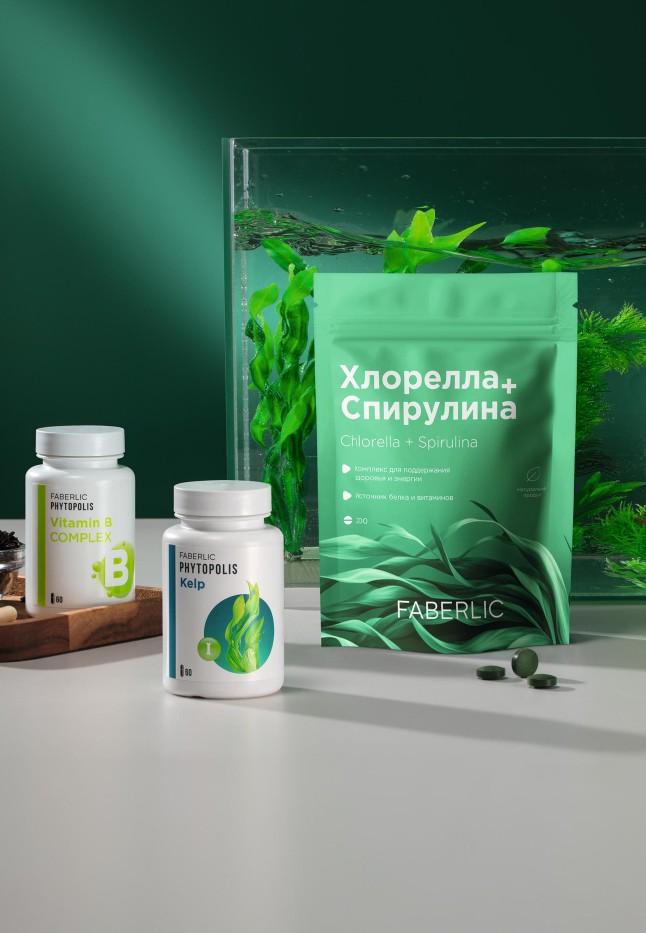 Купить Водоросли хлорелла и спирулина прессованные