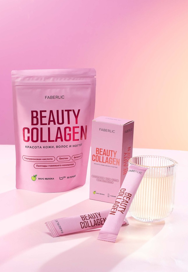 Купить Концентрат коллагенового напитка с гиалуроновой кислотой и биотином в стиках Collagen Beauty