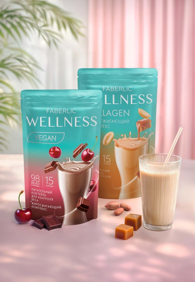 Купить Протеиновый коктейль Wellness Vegan с жиросжигающим комплексом, вкус «Вишня в шоколаде»