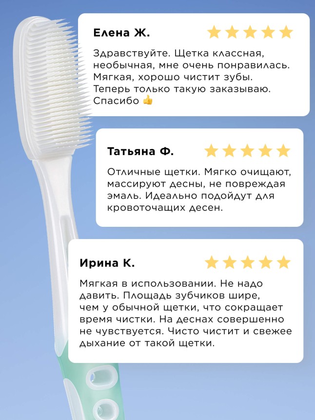 Состав Силиконовая зубная щетка, зеленая