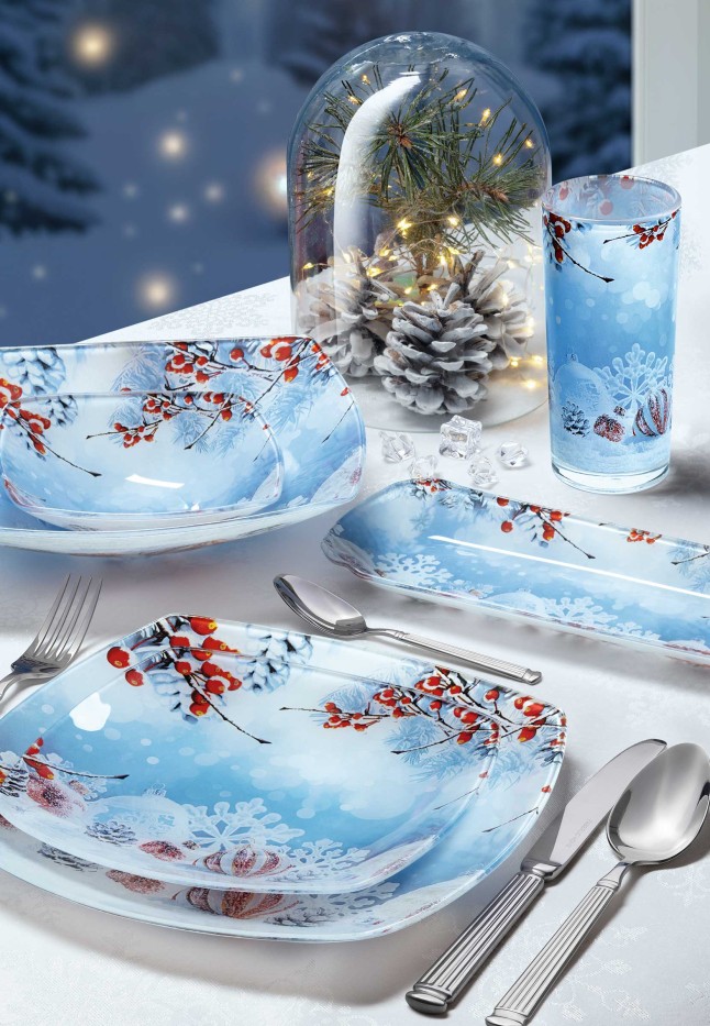 Купить Тарелка большая «Морозные узоры»