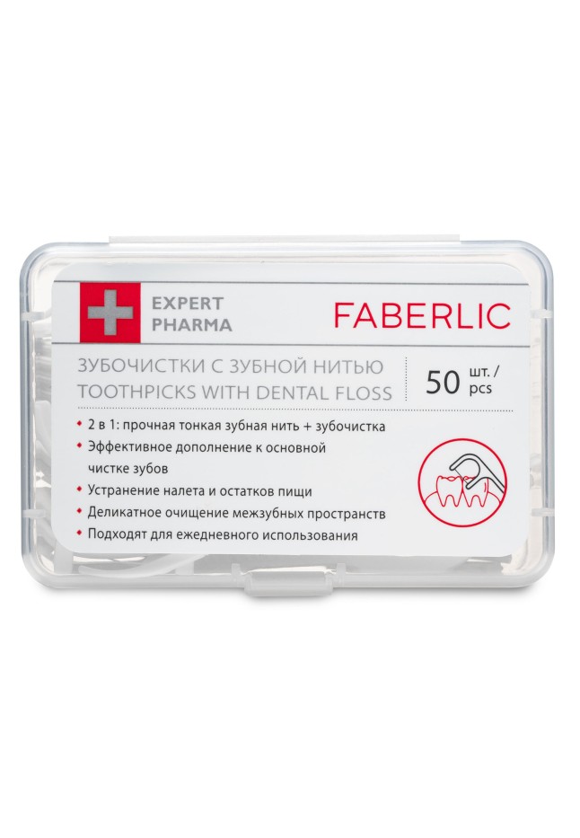 Купить Зубочистки с зубной нитью Expert Pharma