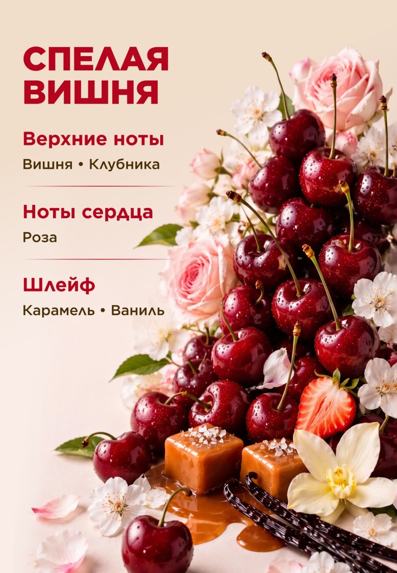 Заказать Парфюмированное крем-мыло для кухни «Спелая вишня»