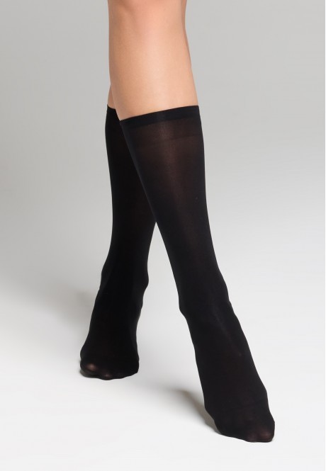 Купить SB400 Гольфы с эффектом велюр, плотность 40 den, цвет черный
