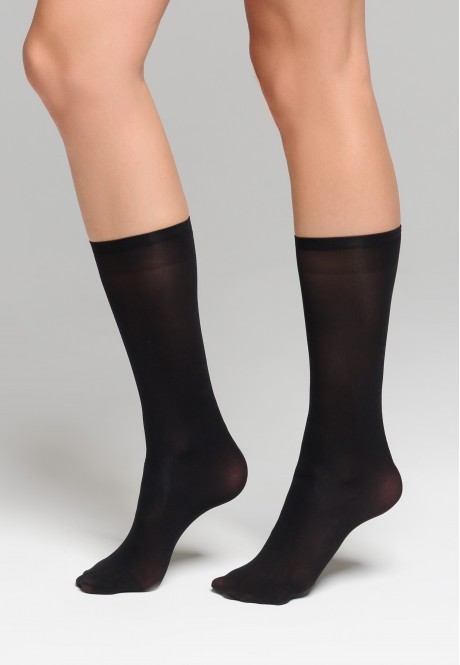 Заказать SB400 Гольфы с эффектом велюр, плотность 40 den, цвет черный