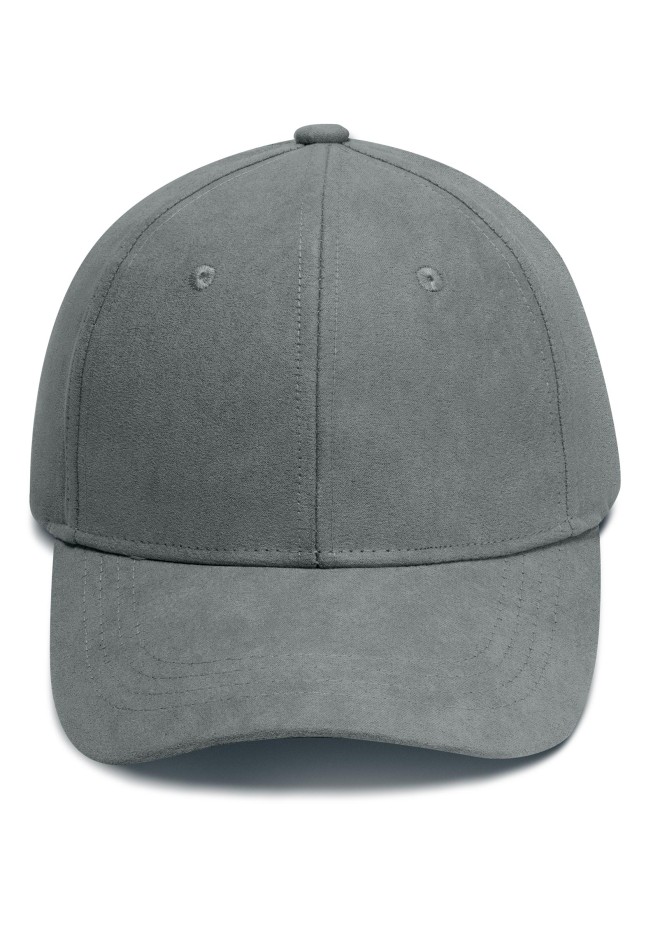 В Беларуси 600994 Кепка-бейсболка с эффектом замши, цвет серый