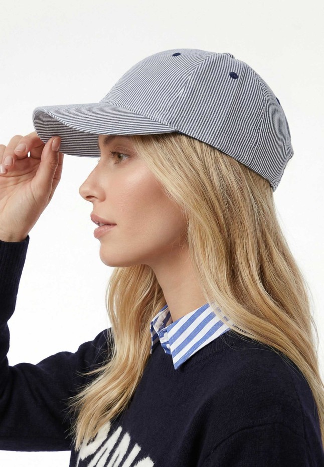 Купить 600996 Кепка-бейсболка с эффектом мерцания, принт в полоску