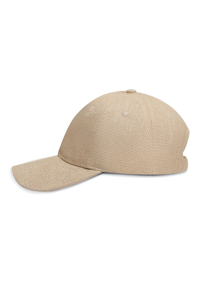 Фото 600997 Кепка-бейсболка из соломки, цвет натуральный