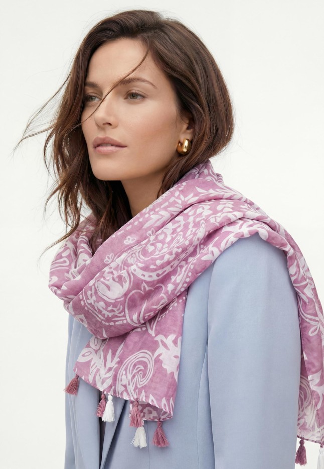 В Беларуси 600998 Женский палантин, цвет лиловый