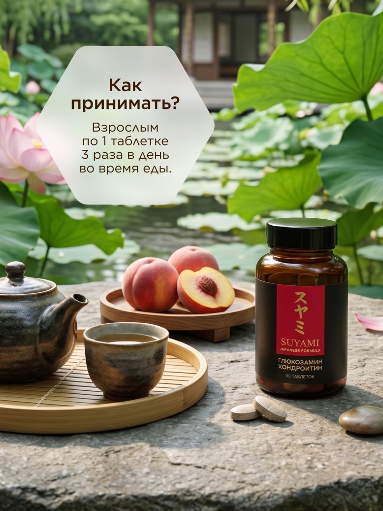 БАД к пище «Глюкозамин Хондроитин» SUYAMI JAPANESE FORMULA