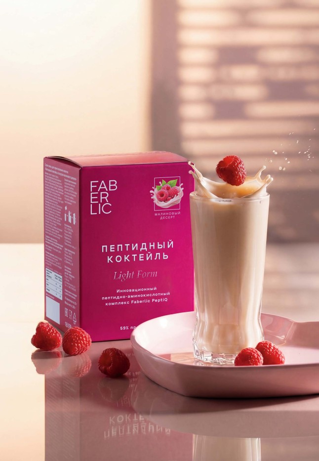 Купить Пептидный коктейль со вкусом малинового десерта